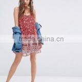 2016 China Wholesale Vintage Summer Latest Chiffon Swing Dress With Print In Latest Designs thumbnail-4