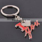 Originality I Love You Metal Alphabet Keychain Wholesale