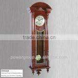 Big Wooden Wall Clock With CE/FCC/ISO Silver Dial Power Sweep Movement Good Quality MW3618 thumbnail-1