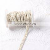 Handmade Sew on Lace Beaded Trim for Wedding Dress Decoration thumbnail-1