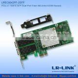 LREC9042PF-2SFP PCIe x1 100FX Dual SFP Port Fiber NIC (Intel 82580 Based) Unique Modle in the World thumbnail-1