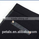 Ladies Side Spell Leather PU Zipper Leggings With Two Pocket Back thumbnail-6