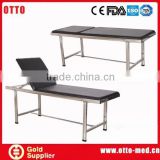 Stainless steel medical exam bed