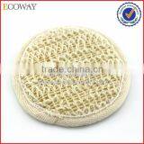 OEM Round Natural Hotel Disposable Hotel Bath Loofah thumbnail-1