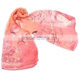 Classic Bird Animal Print Hot Sale Whole Sale Chiffon Scarf In Stock thumbnail-6