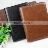 A5 pu Leather Zipper Portfolio, Leather Portfolio for Business Person
