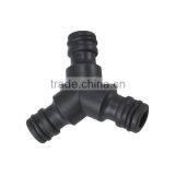 12mm 3 Way Coupling Water Garden Hose Fitting Connector Joiner Adaptor Adapter thumbnail-2