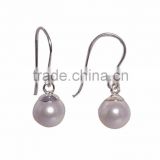 Sterling Silver pearl Gemstone Earring