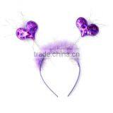 Love Headband Color is Blue Headband Winter Hairband Hair Band thumbnail-6