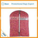 Hottest Floral Pattern Non Woven Suit Cover Bag Fabric Garment Bag Supplier's Choice thumbnail-5