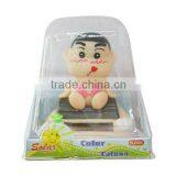 Adorable Solar Cartoon Boy For Car thumbnail-1