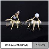 Dubai Gold Jewelry Earring 18k Gold White Gold Plated Stud Diamond Earring/ Pearl Earing thumbnail-3