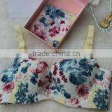 Ladies Flower Printing Basic Bra and Panties thumbnail-1