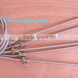 cartridge heater, with thermocouple, with soft metal protective sleeve, screwed type