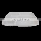 Tableware Type Corn Starch Material disposable divided food tray