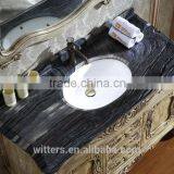 Handmade Bathroom Vanity Set Furniture Beach Wooden Exquisite Carved American Cabinet WTS810 thumbnail-2