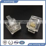 High quality RJ45 8P8C plastic male Telephone cable Connector network crystal head modular plugs