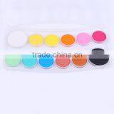 Bulk 12pcs Solid Powdered Tempera Watercolor Paint Cakes Set Artist Professional Quality in Plastic Box for Kid thumbnail-6