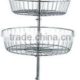 HJ-17 Store new style metal wire basket rack for shops toys dolls storage