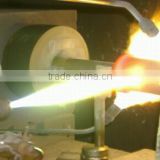 Powder flame thermal spraying