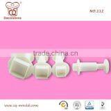 Fondant Tools FDA ABS Flower Pattern Plunger Cutter Set