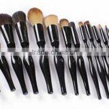 New Style!High Quality 15 Pieces Plastic Handle Professional Makeup Brush Set Black Synthetic Hair Make up Brushes thumbnail-5