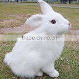 Cute Unstuffed Plush Zoo Animal Rabbit Toys for Christmas thumbnail-1
