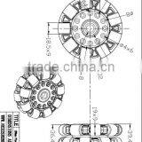 100MM DOUBLE PLASTIC OMNI WHEEL W/CENTRAL BEARINGS 14060 thumbnail-5