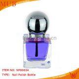 15ml Clear Round Nail Polish Bottle With Brush Cap thumbnail-1