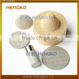 Microrns Sintered Nickel Titanium Brass Bronze Stainless Steel Metal Porous Filters thumbnail-1