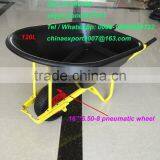 120L High Performance Australia Wheelbarrow With Large Plastic Tray WB8614P thumbnail-2