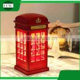 Plastic Antique Telephone Booth Eye Protection Battery Operated Usb Rechargeable Led Study Reading Desk Table Touch Night Light thumbnail-2