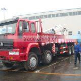 HOWO Mounted Crane Loading 30T Sinotruk Cargo Truck With Mounted Crane thumbnail-5
