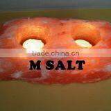 2 Hole Himalayan Natural Candle Holders thumbnail-1