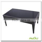 Poly Rattan Dining Table,Black Glass Poly Rattan Handmade Dining Table thumbnail-1