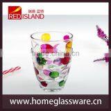 Decorative Glass Cup for Milk With Hand Drawing thumbnail-1