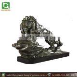 Bronze Sculpture With Lion thumbnail-1