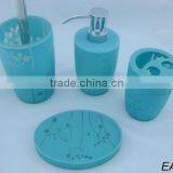 Blue Bathroom Accessory Sets for Home and Hotel 4 Pcs thumbnail-1