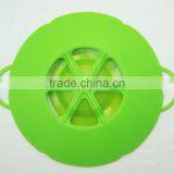 Red Large Size Pan Pot Silicone Lid Boil Over Preventer Spill Stopper thumbnail-5