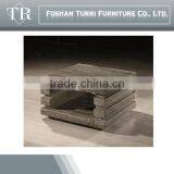 Classic White Gloss Travertine TV Stand For Living Room thumbnail-6