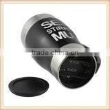 Stainless Lazy Self Stirring Mug Auto Mixing Tea Coffee Cup Office Gifts Black thumbnail-3