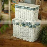 Hand-Woven Willow Dirty Clothes Basket thumbnail-2