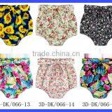 Bowknot Floral Cotton High Waist Shorts Baby Girls Summer Bubble Shorts thumbnail-5
