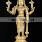 Buddhism Fengshui Metal Casting Bronze Vishnu Indonesian Statues thumbnail-2