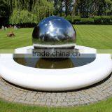 Modern Outdoor Garden Decoration Stainless Steel Metal Water Fountains Sculpture thumbnail-1