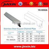 JINXIN 304 316 Oval Stainless Steel Slotted Tube for Handrail thumbnail-2