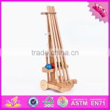 2016 Outdoor garden big wooden croquet game set with stand W01A179