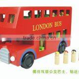 Wooden Bus;London Bus;toy Bus thumbnail-2