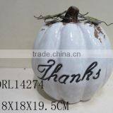 White Pumpkin Ceramic Decorations Festival Holloween Decorations thumbnail-6