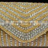 golden Beaded Cluthes BPC06